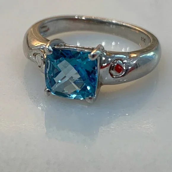 Vintage Solid Sterling Cocktail Ring (Size 5.75) - Picture 3 of 16